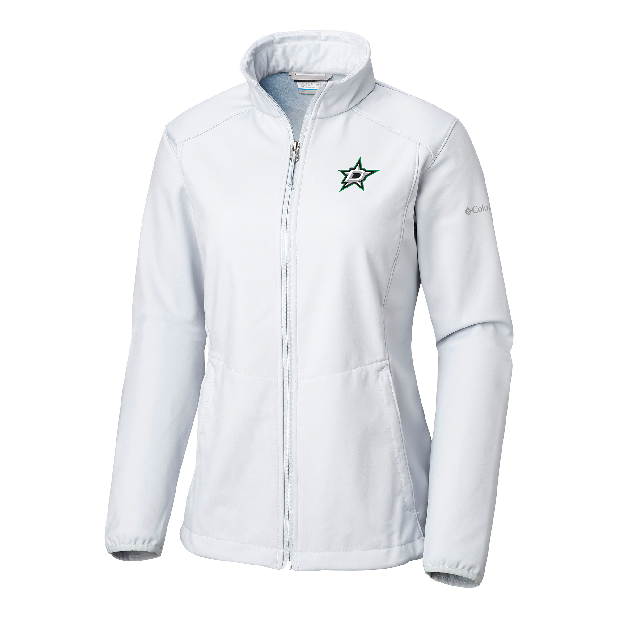 Veste zippée intégrale Columbia White Dallas Stars Kruser Ridge II pour femme